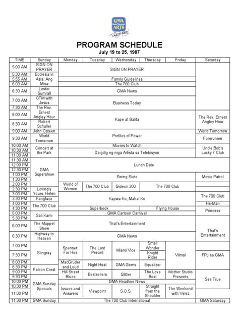 snbo gma 7|Program Schedule of your Favorite Shows .